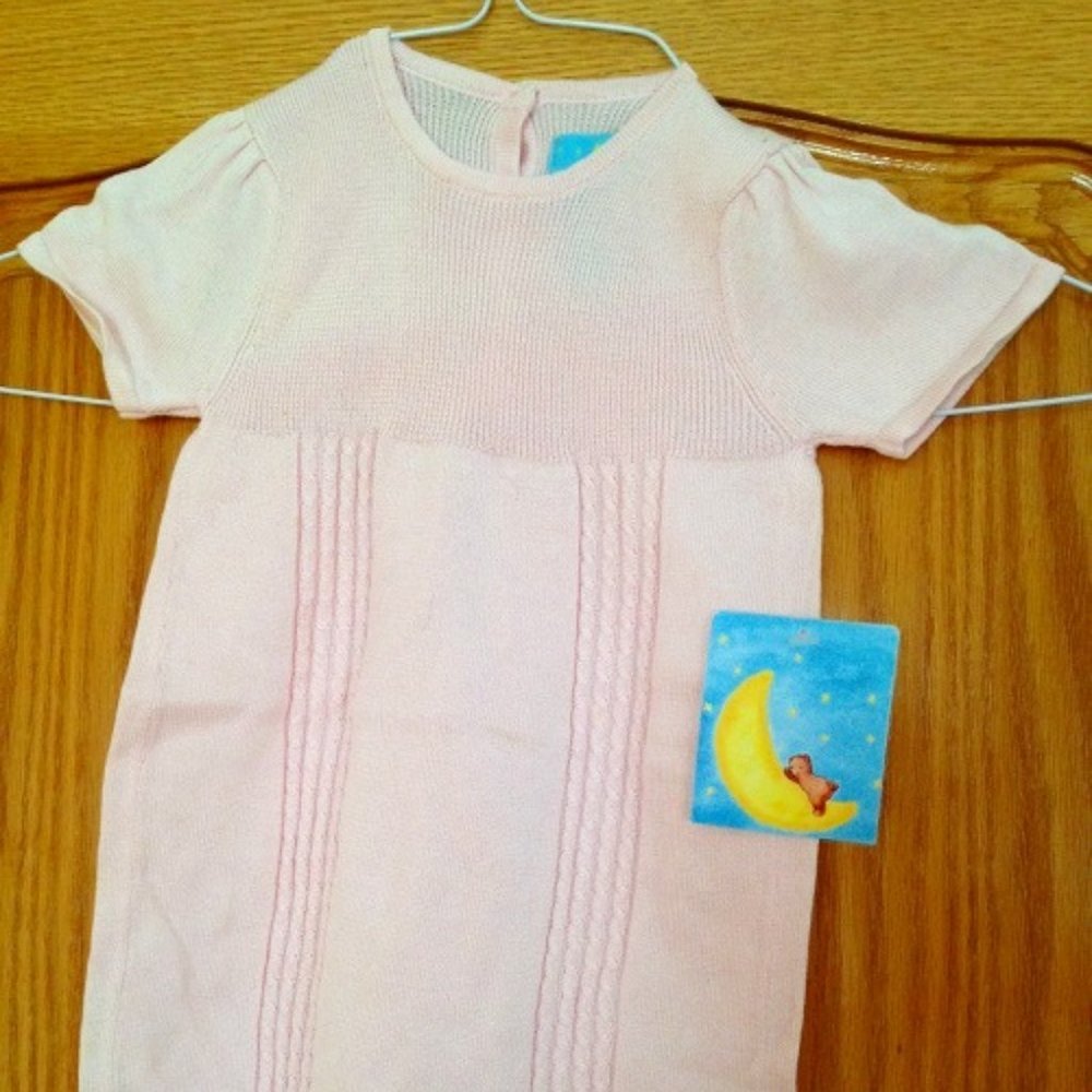 NWT Moonbeams Baby Bodysuit Girl's Pink 100% Cotton Sz: 6-9 mon